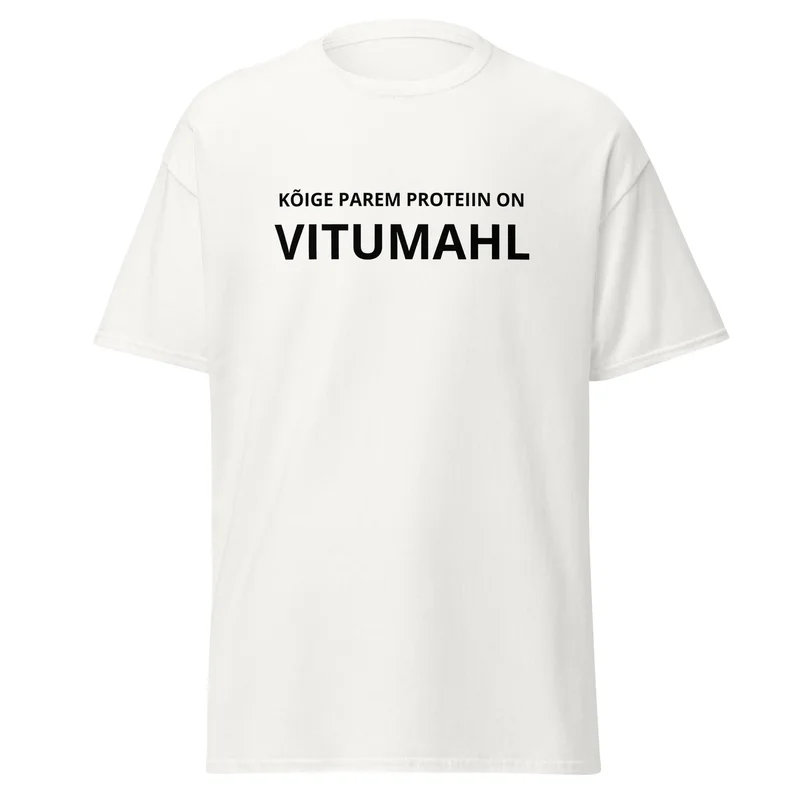 T-särk - KÕIGE PAREM PROTEIIN ON VITUMAHL vaade 2
