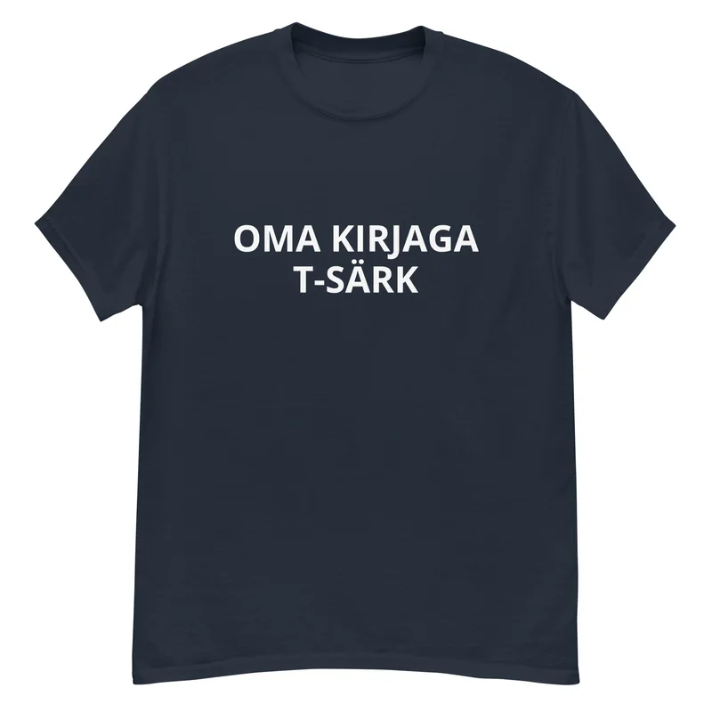 OMA KIRJAGA T-SÄRK vaade 3