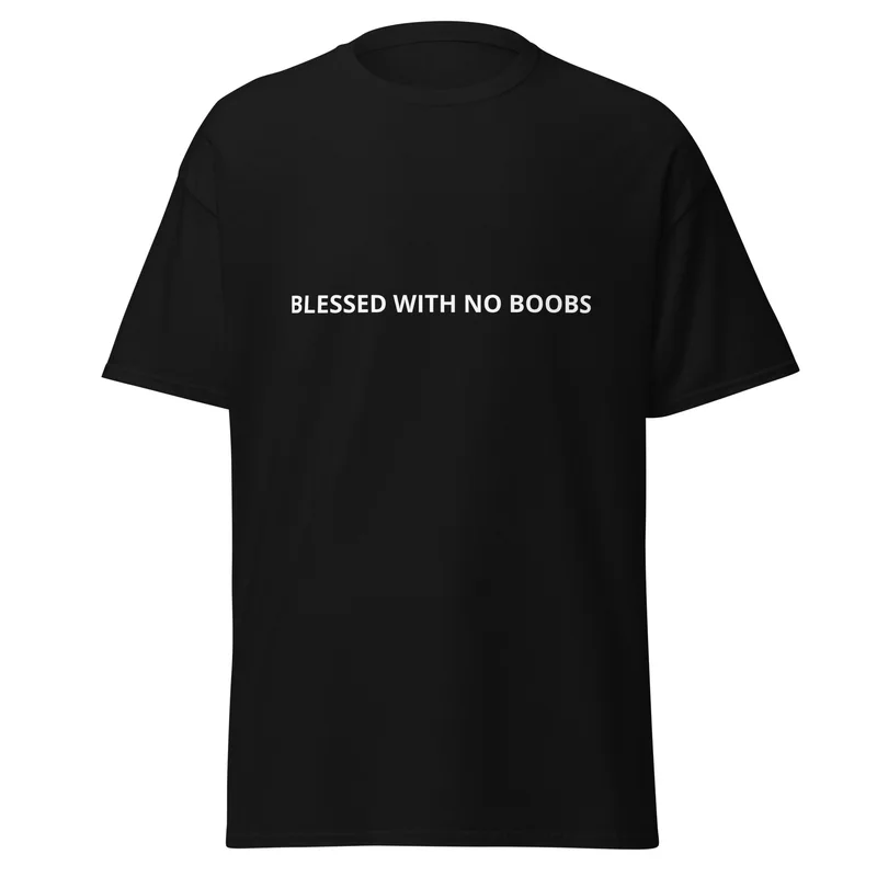 T-särk - BLESSED WITH NO BOOBS — T-särgid