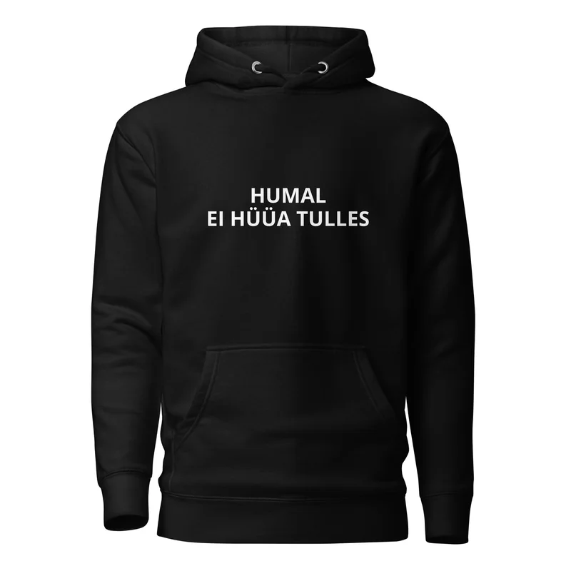 Kapuutsiga pusa - HUMAL EI HÜÜA TULLES — Hoodied