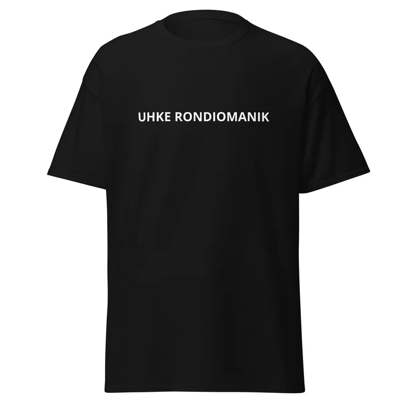 T-särk - UHKE RONDIOMANIK + seljal joonistatud pilt sinu autost — T-särgid